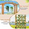 Feet Garden Arch Wooden Arbor Outdoor Wood Trellis for Climbing Plants